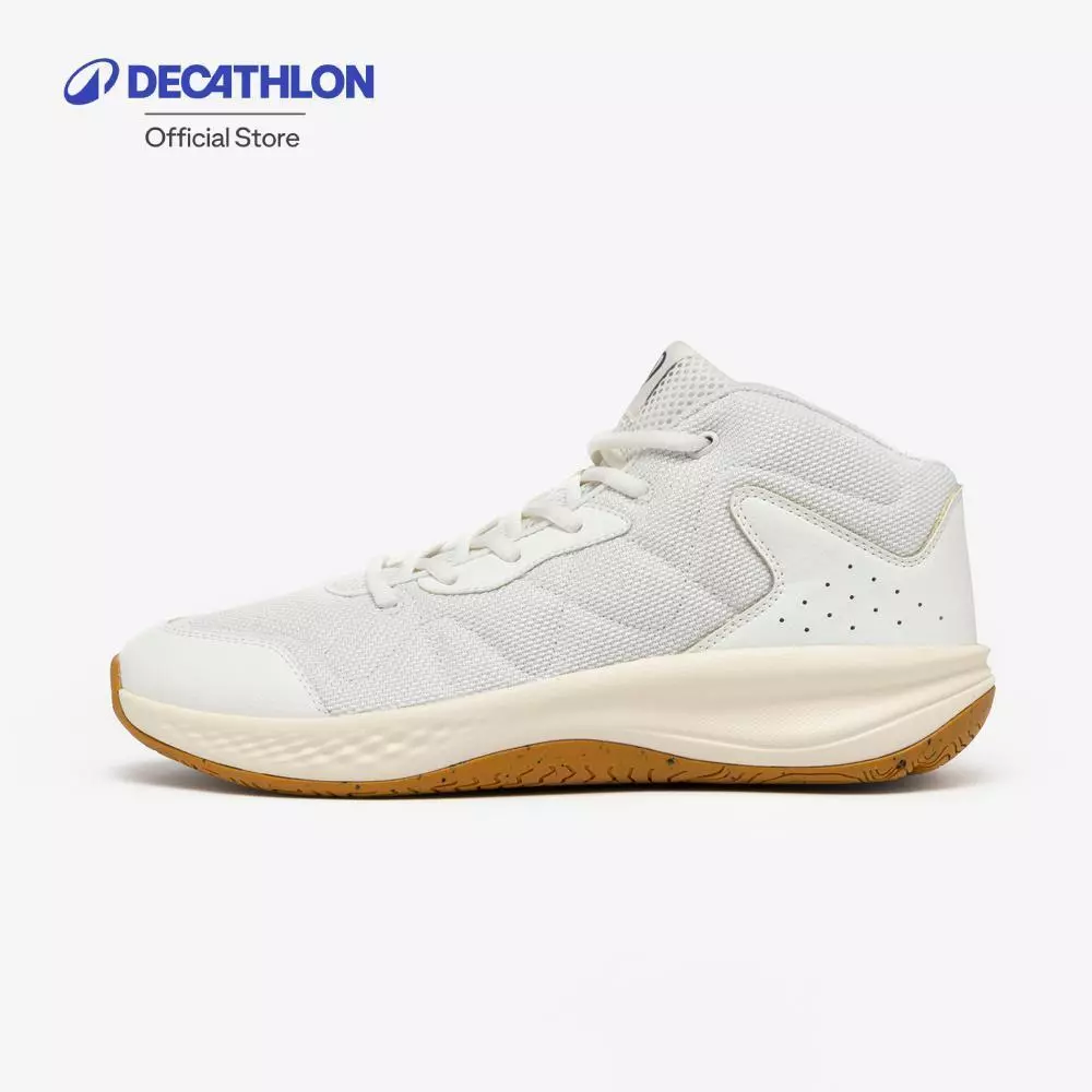 Decathlon Adult Basketball Shoes Essential 100 รองเท้าบาสเกตบอล สำหรับผู้ใหญ่ รุ่น Essential 100 - White