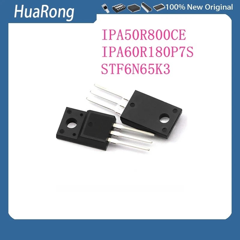 20 ชิ้น/แบทช์ 5R800CE IPA50R800CE 60S180P7 IPA60R180P7S 6N65K3 STF6N65K3 TO-220F