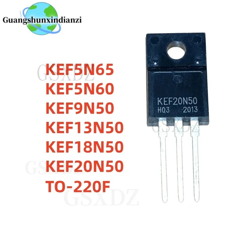 1-5 ชิ้น KEF9N50 KEF13N50 KEF5N65 KEF20N50 KEF5N60 KEF18N50 TO-220F ขายส่ง Field Effect ทรานซิสเตอร์