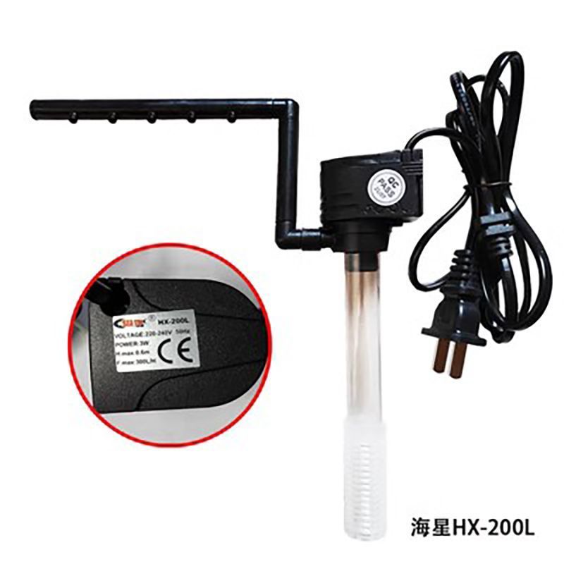 乐事 海星家用鱼缸配240F水族箱HX-200L三合一小缸过滤器抽水泵8/13 Laisi Sea Star Household Fish Tank with 240F Aquarium HX-200