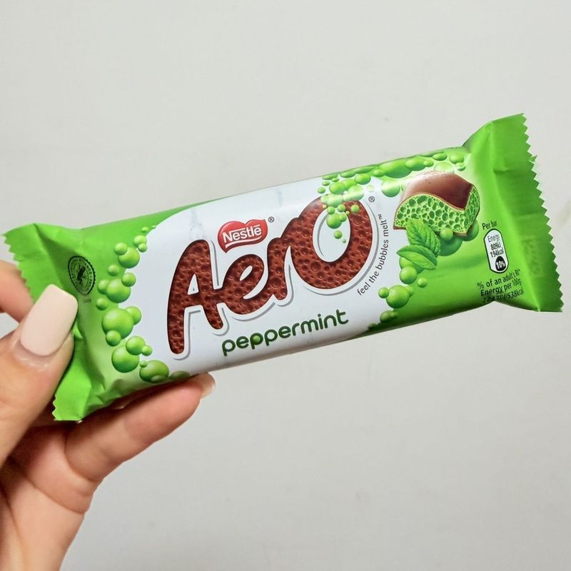 ฮ่องกง Daigou นําเข้า NESTLE NESTLE AERO Mint Chocolate Bar 36g