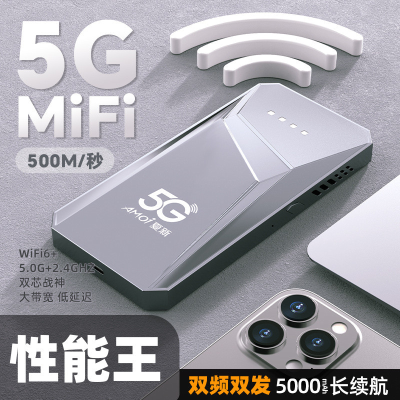 การ์ดเครือข่ายไร้สายแบบ 5G แบบสองย่านความถี่, เราเตอร์ WiFi แบบพกพา, ข้อมูล WiFi6 พกพา, WiFi พกพา