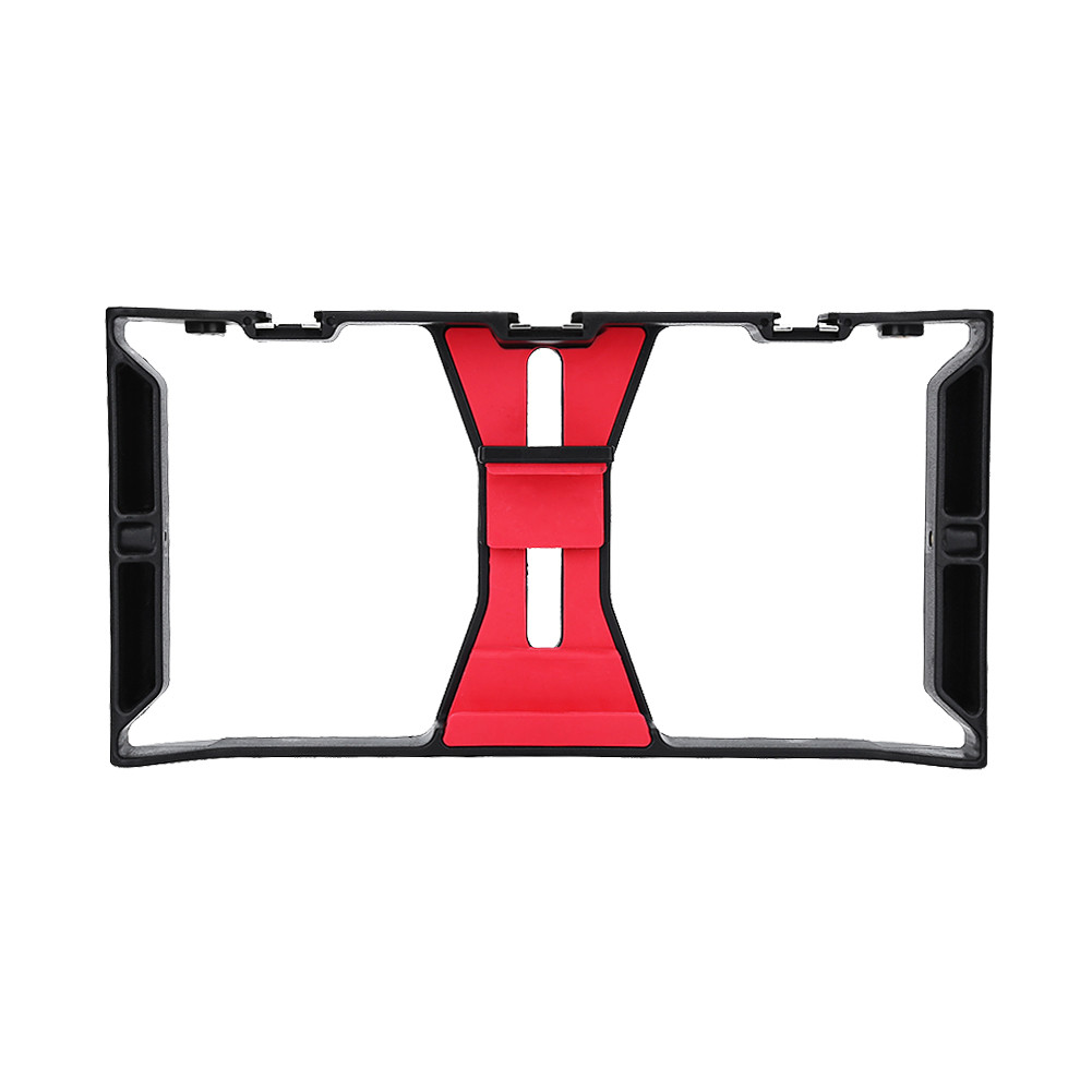 Tutoushop แบบพกพา Dual Hanlde โทรศัพท์มือถือปรับ Stabilizer รองรับการบันทึก Rig