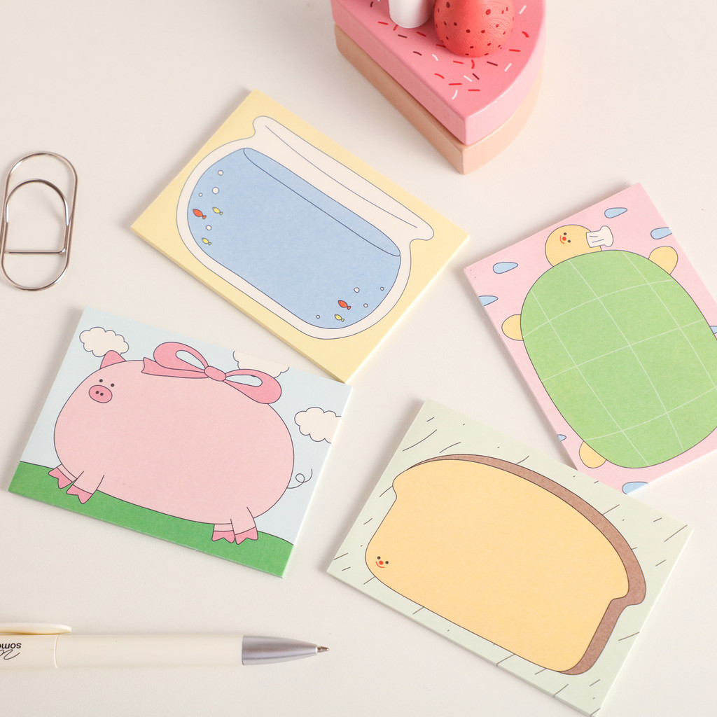 สร้างสรรค์น่ารัก Notepad Non-Sticky Notepad นักเรียนรายวัน Memo Notepad กาวฟรีกระดาษวัสดุโน๊ตบุ๊ค CW