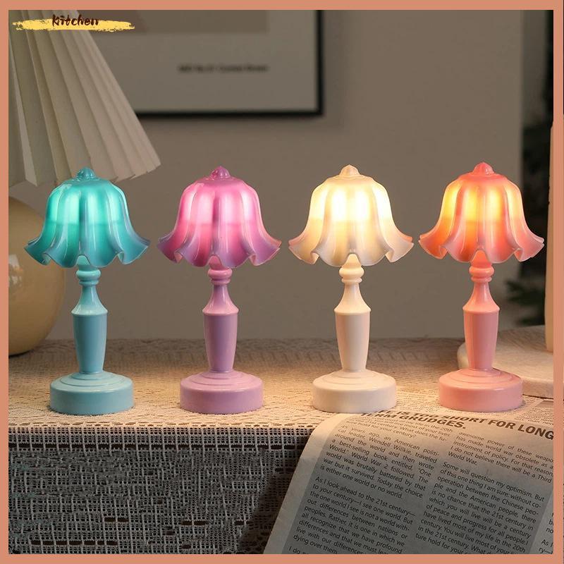 XDT Mini Lily of the Valley Night Light, LED Retro Flower Desk Lamp KCP