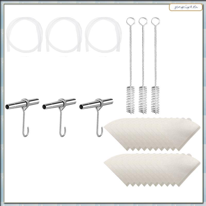 [Z OBM] ใหม่ Maple Syrup Tapping Kit Maple Syrup Collector สแตนเลส Maple Faucet Tip Syrup กรองสังเคร