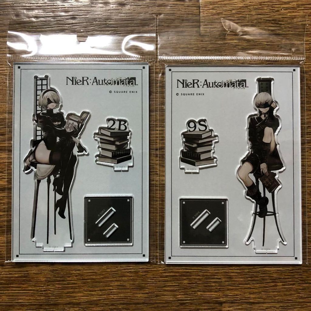 [15 ซม.] nier Mechanical Era nier Bookstore Linkage 9s 2b a2 Bookstore ขาตั้งอะคริลิคกระพริบ