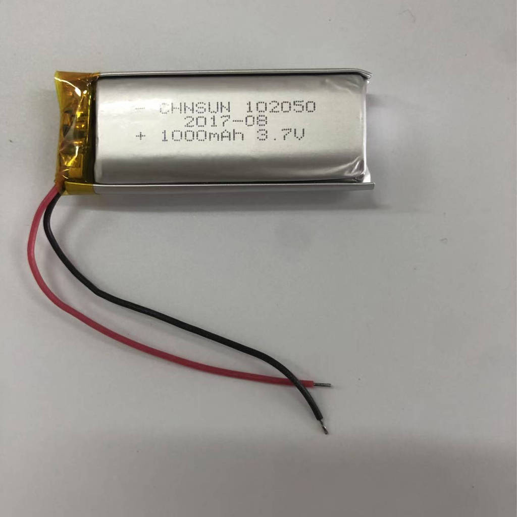 รุ่นแบตเตอรี่โพลิเมอร์ใหม่เอี่ยม102050ความจุ 1,000mA 3.7v