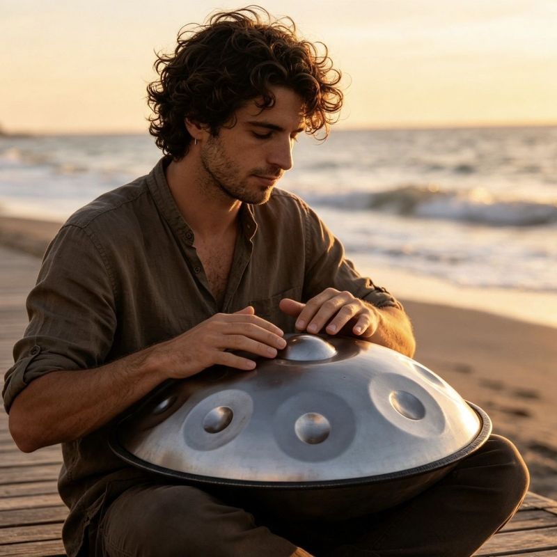 Handpan handpan กลองมืออาชีพเกรด Ethereal กลอง handpan Entry ลืมกังวลเครื่องมือกระทบเหล็ก Mr.