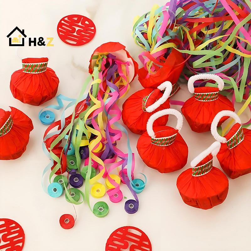 Kaleidoscope 10 ชิ้นที่มีสีสัน Hand Throw Confetti Poppers โยน Streamers Poppers กระดาษ Crakers Magi