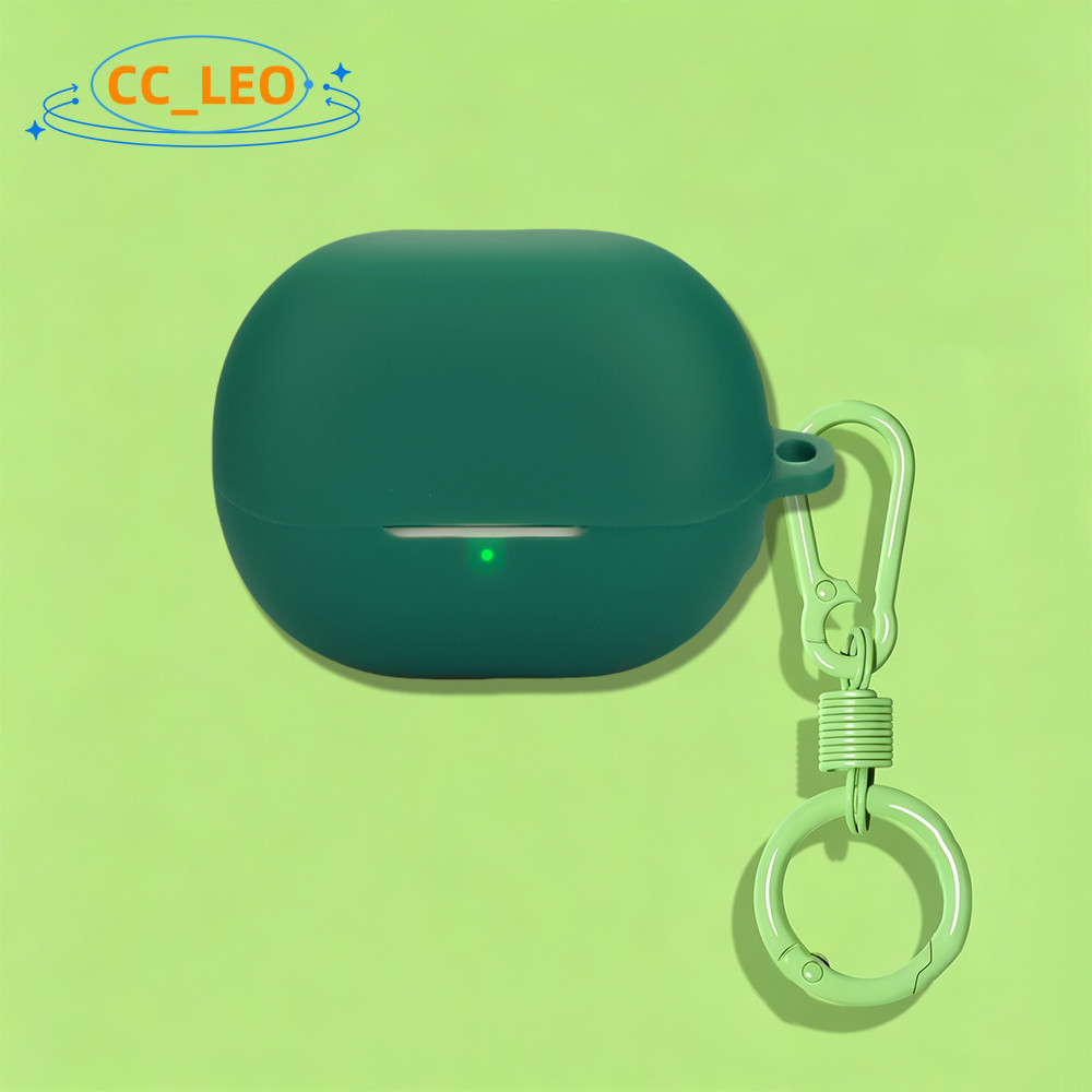Compatible with SoundPeats Clear Cute Silicone Soft Case with Colorful Metal Pendant Suitable for So
