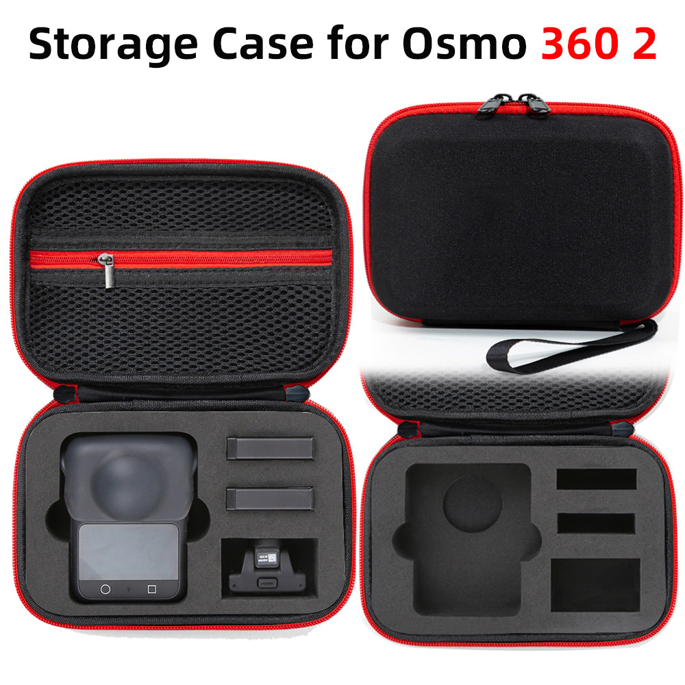 สําหรับ DJI OSMO 360 2 กระเป๋าเก็บของชุดมาตรฐานรุ่น 2 ไนลอนมือในมือเปลือกแข็งกล่องป้องกันอุปกรณ์เสริม
