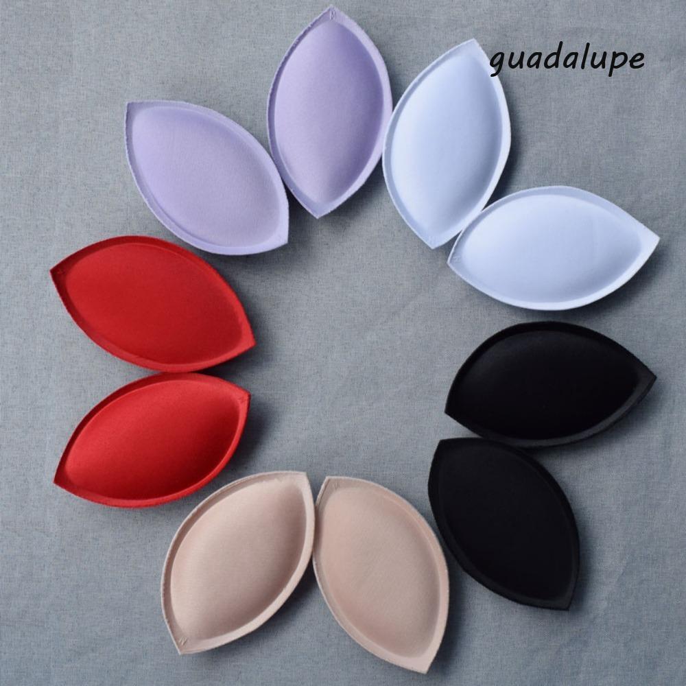 GUADALUPE ที่ถอดออกได้ Bra Pads Breathable Water Drop Lift Up Push-up สนับสนุนน้ําหนักเบาสําหรับผู้ห