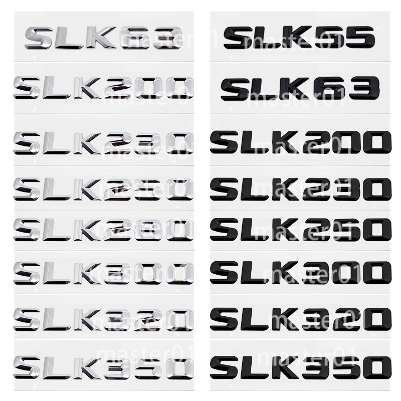 โลหะ Mercedes Benz SLK55 SLK63 SLK200 SLK230 SLK250 SLK280 SLK300 SLK320 SLK350 รถสติกเกอร์ดัดแปลงตั