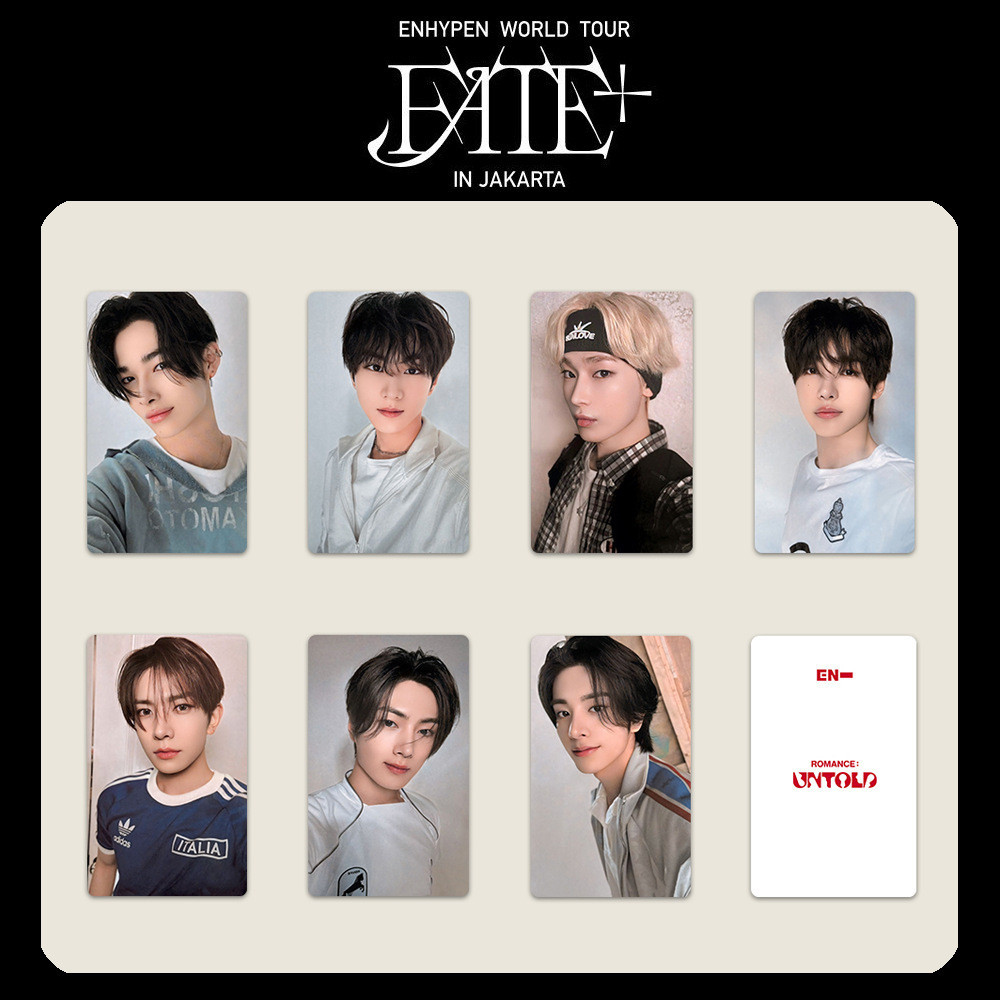EN Fu ผสม ROMANCE UNTOLD Photocard JAKARTA JAKARTA Zhou Regular Second Series Photocard
