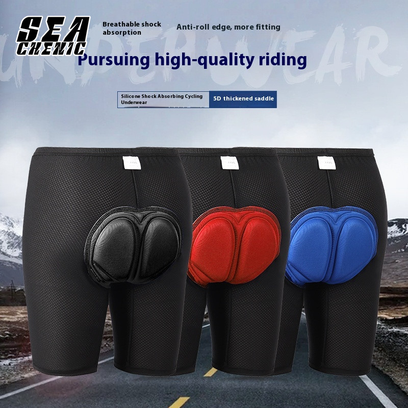 SECHENIC ผู้ชายและผู้หญิงขี่กางเกงขาสั้น Moisture Wicking กางเกงปั่นจักรยาน