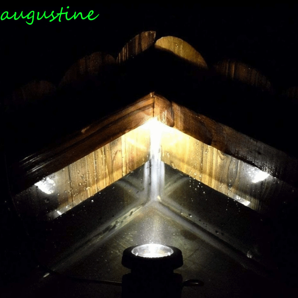 AUGUSTINE สปอตไลท์บ่อพลังงานแสงอาทิตย์,กันน้ําคู่ 1.2V/3.7V LED ไฟใต้น้ําพลังงานแสงอาทิตย์,แสงรักษาค