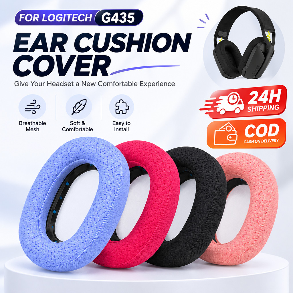 Ear pad สำหรับ Logitech G435 Earpads Earmuff Cover หูฟังคอมพิวเตอร์ฟองน้ำป้องกันกรณีคานศีรษะเปลี่ยนอ