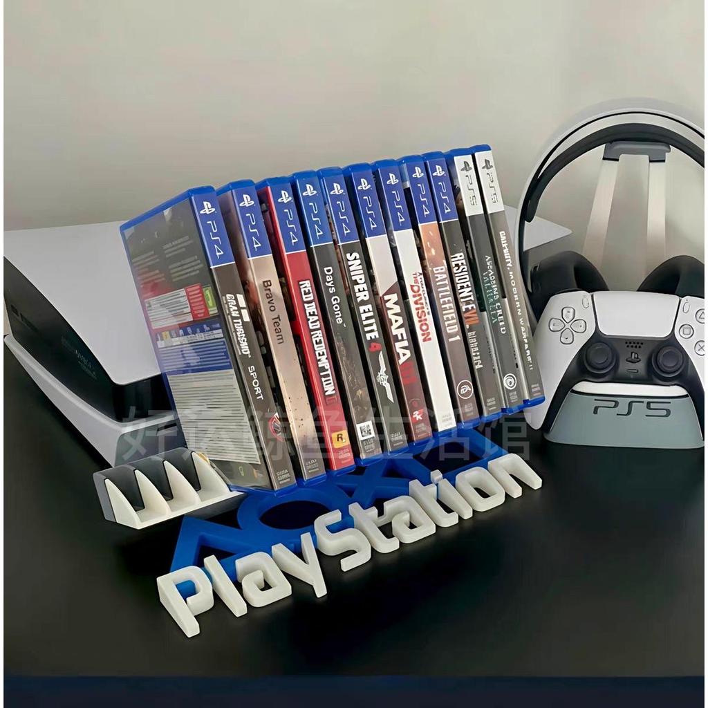 P PS5 Cassette Game Disc Storage Rack CD Storage Box Desktop Display Cabinet PS4 Multifunctional Gam