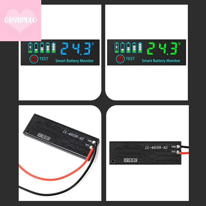 [guyumao] DC 7-55V Universal Battery Charge Indicator Panel LED Indicator Acid Battery Voltage Charg