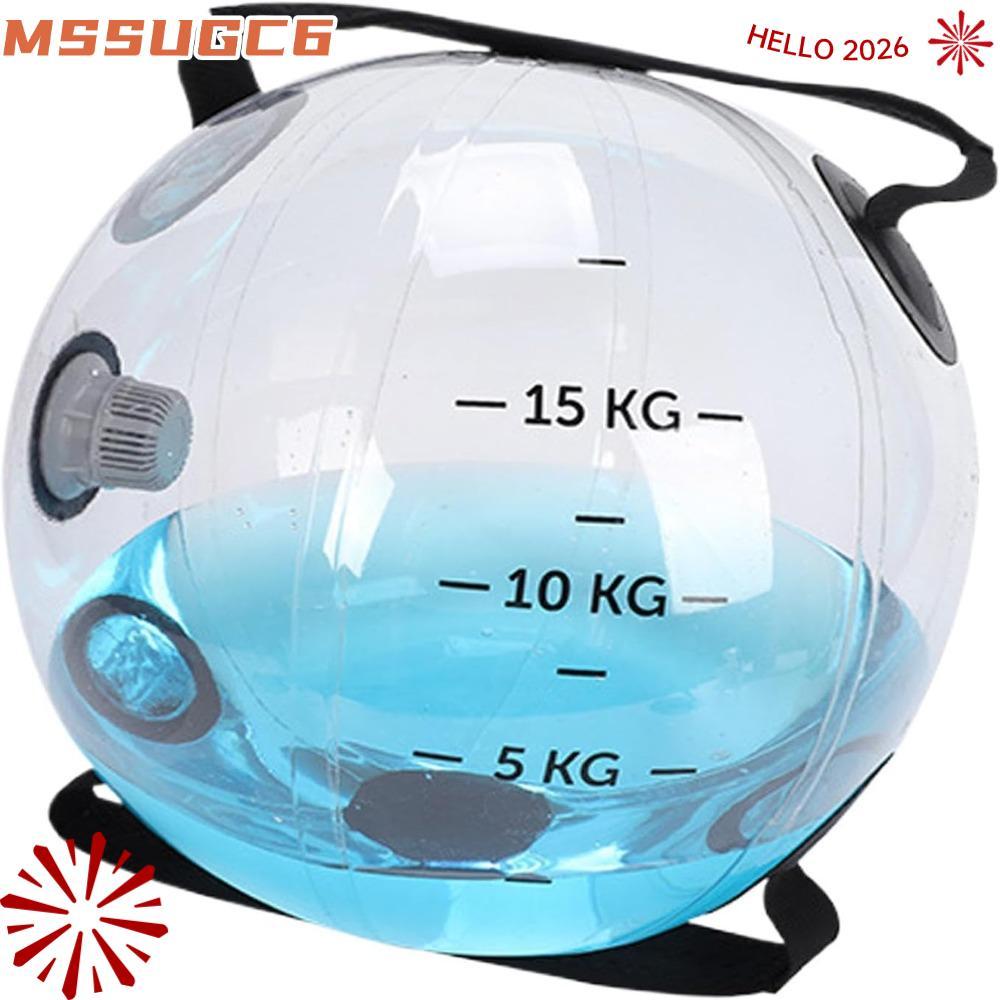 IMSSUG Fitness Water Bag, 15kg Stability Training Aqua Bag, Compact Adjustable Water Weight Core Bal