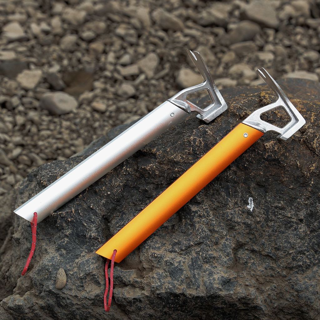 ISE MOUNT Outdoor multifunctional ground peg hammer, camp peg remover, tent peg hammer, canopy campi