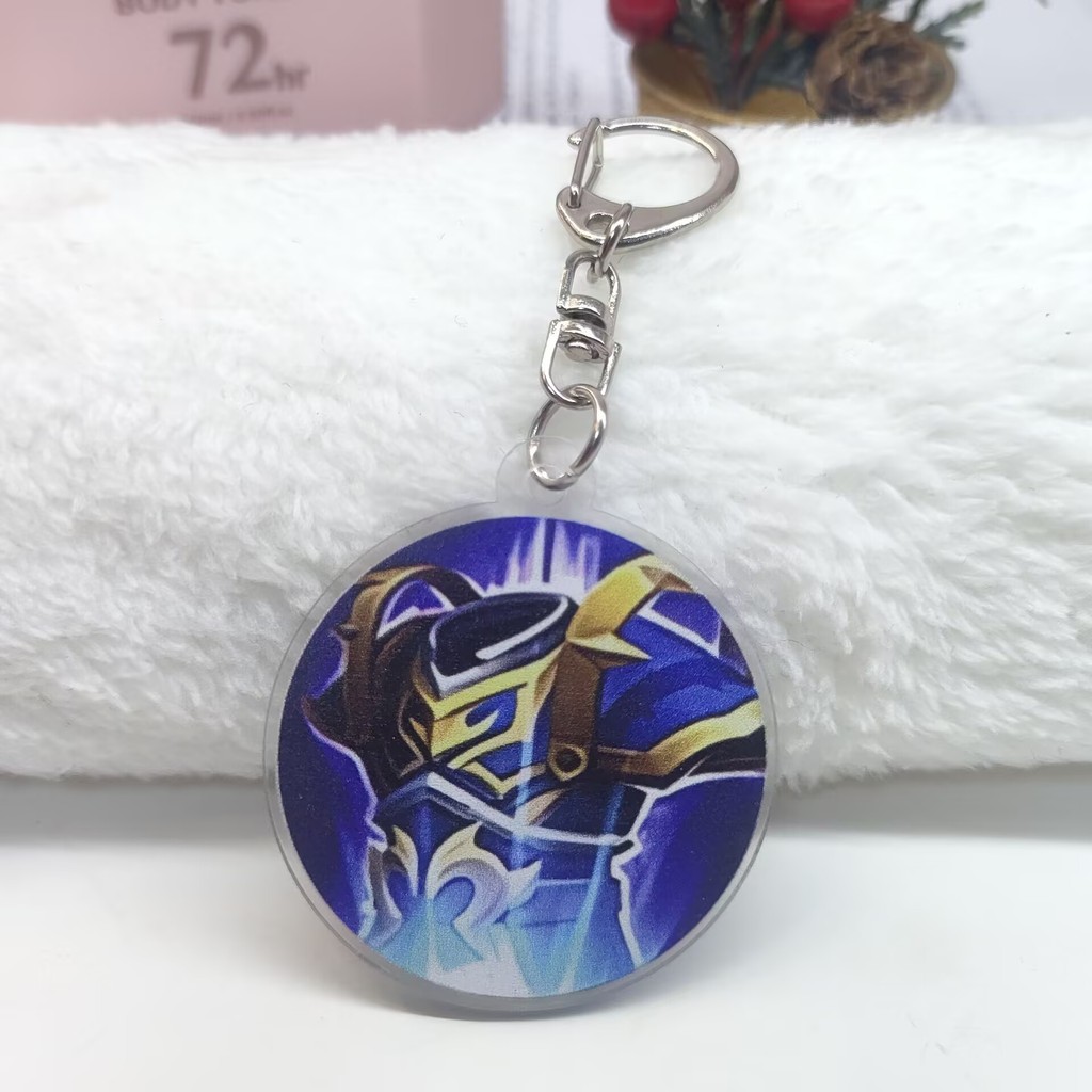King Glory สินค้าพวงกุญแจอะคริลิค Resurrection Armor มีดที่มีชื่อเสียงจี้ LYAJIE268 K3WJ