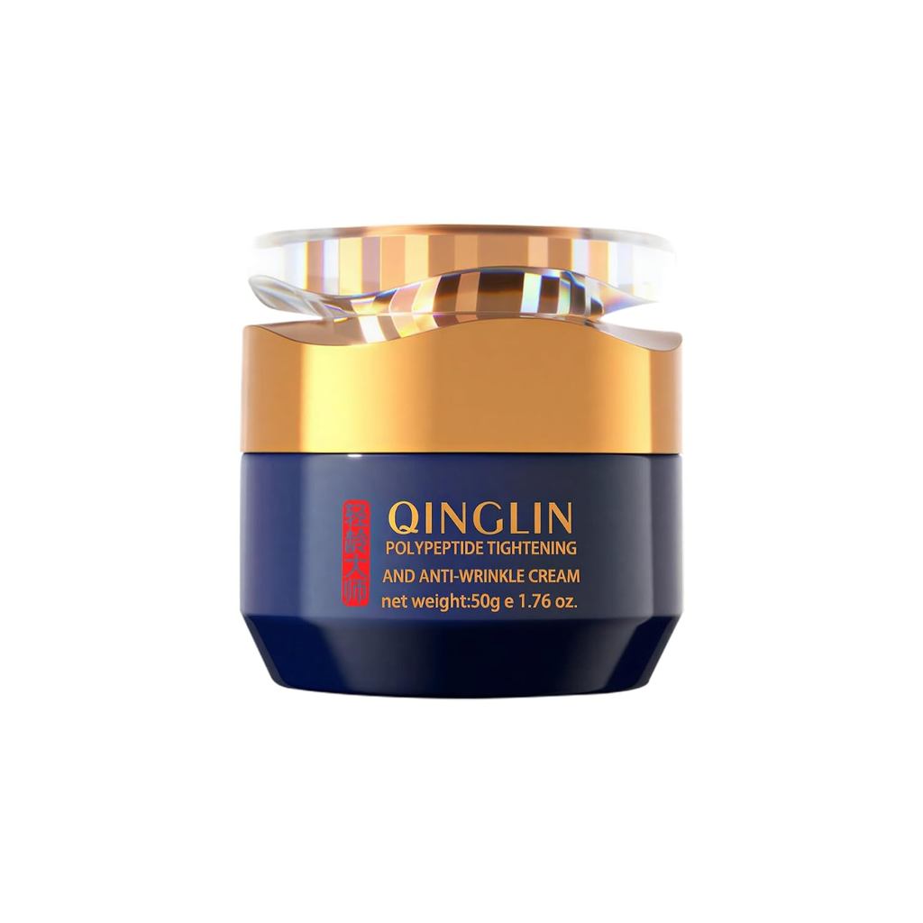 QINGLIN Peptide ครีมต่อต้านริ้วรอย, มอยเจอร์ไรเซอร์บํารุงผิวหน้ากระชับเรียบเนียน, เพิ่มและให้ความชุ่
