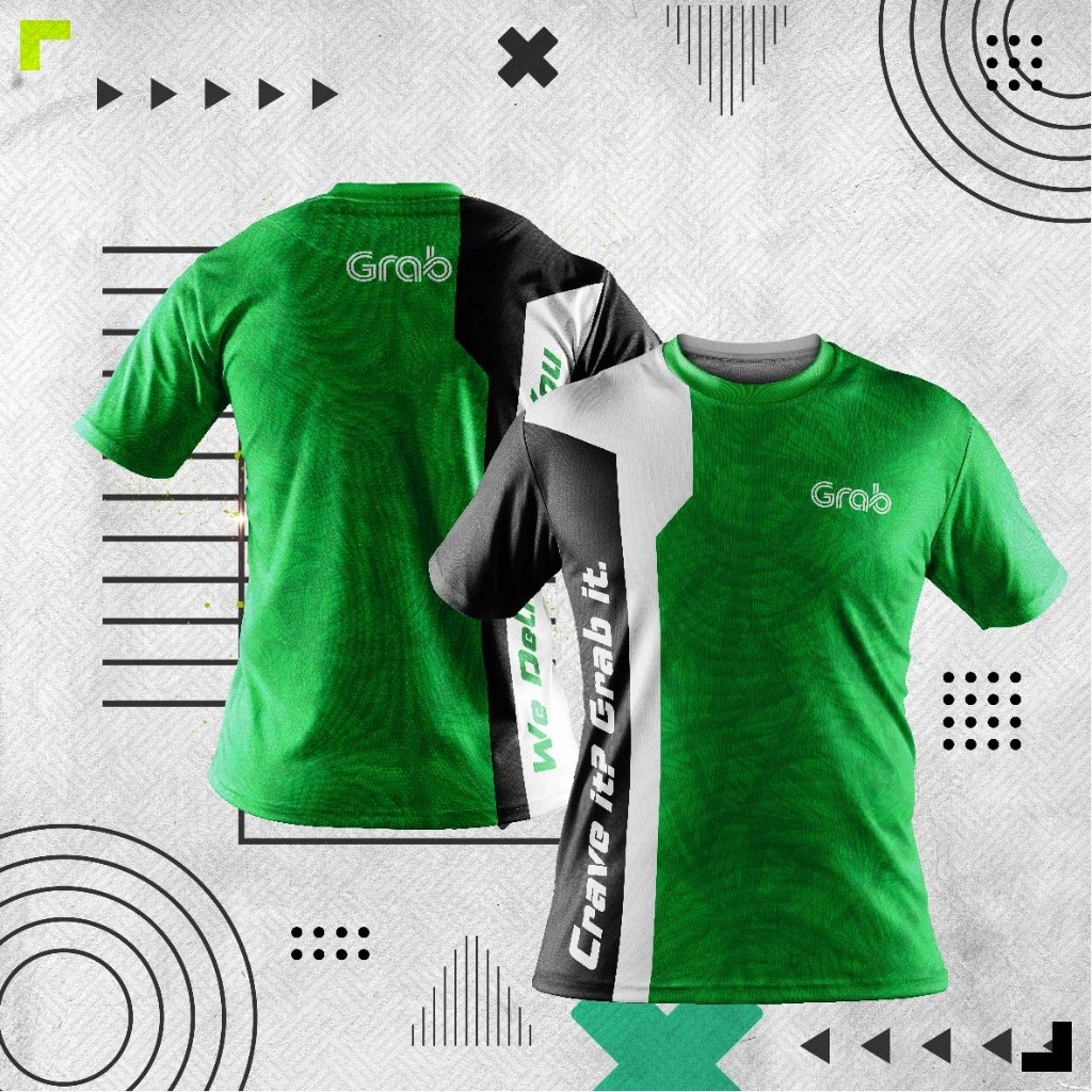 Evonova BAJU [พร้อมส่ง] GRAB FOOD JERSEY V2