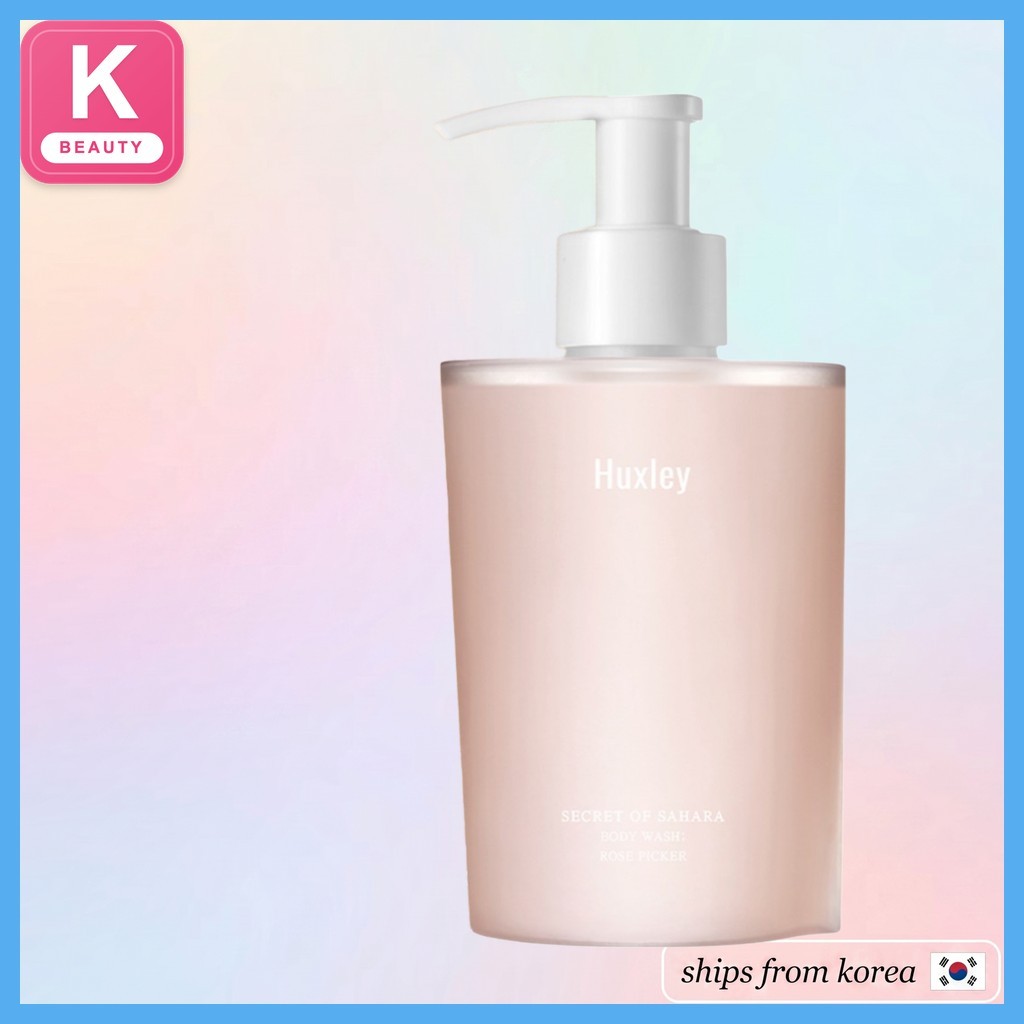 [huxley] Secret of Sahara Body Wash, Rose Picker, 300ml, 1 ชิ้น / Korean Body Wash / Rose Infused by