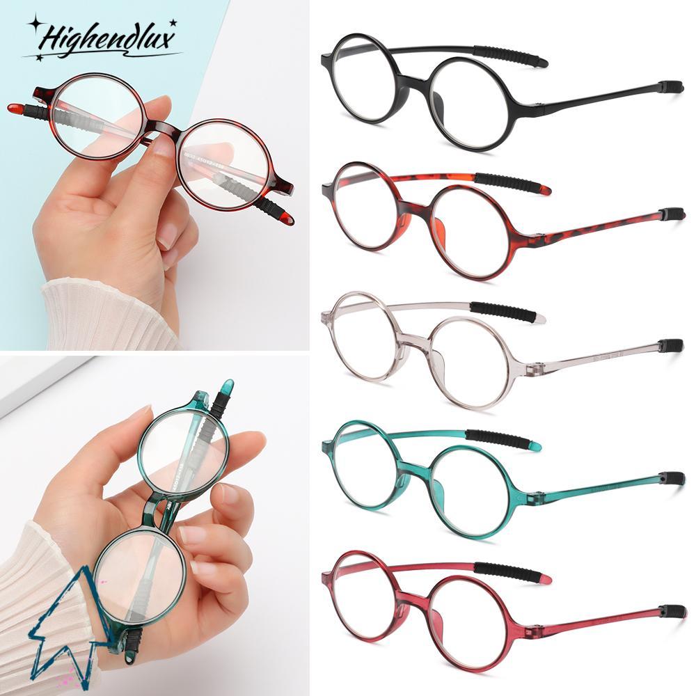 HIGHENDLUX แว่นตา Presbyopic + 1.0~+4.0 PC กรอบกลม Far Sight แว่นตา