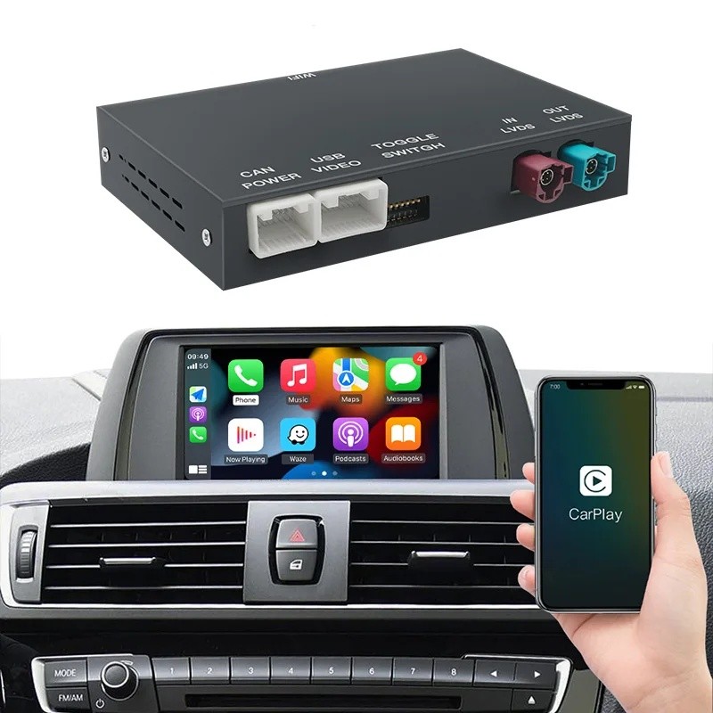 TPXN Autoabc ไร้สาย Apple Carplay อินเทอร์เฟซวิดีโอมัลติมีเดีย Android Auto สําหรับ Bmw F30 F10 NBT/