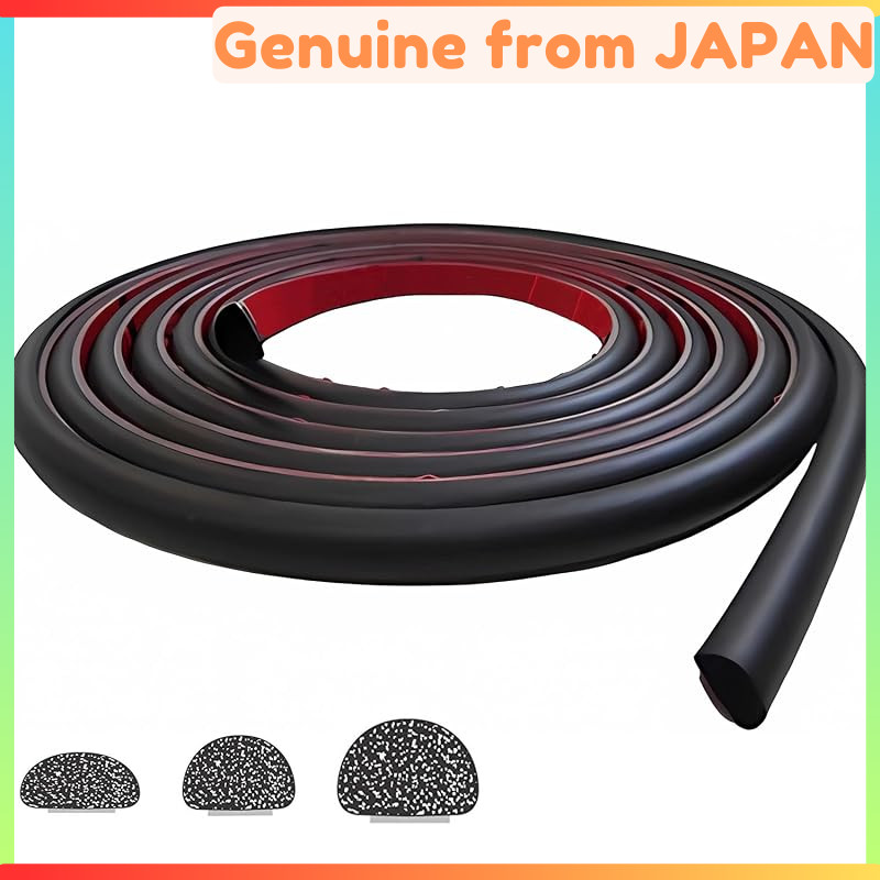 Soundproofing EPDM Foam Seal Strip with Double-Sided Tape - 5M Length, 6mm/8mm Thick, 10mm Wide, for