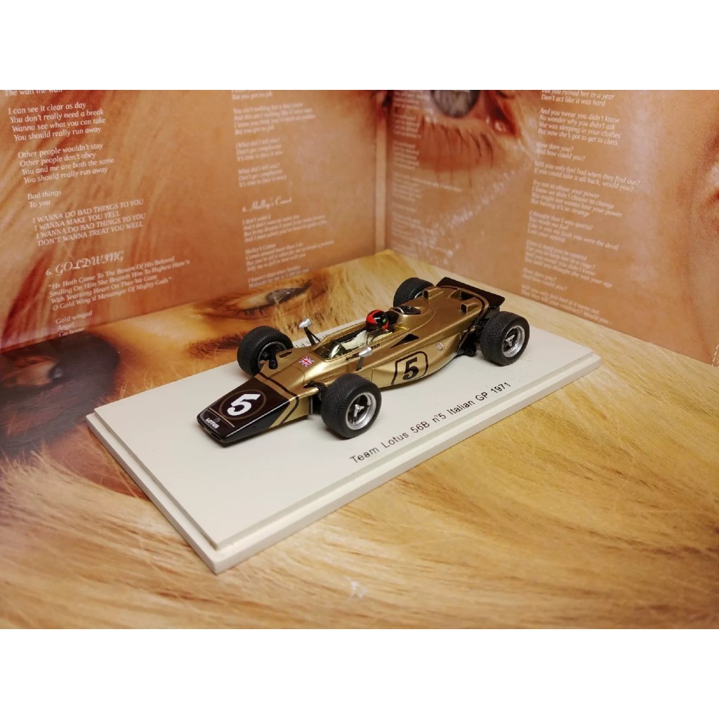 ล้อแก๊ส Spark Lotus 56B F1 1971 อิตาลี Station Fittipaldi 1/43Spark Lotus 56B อิตาเลี่ยน GP 1971 Eme