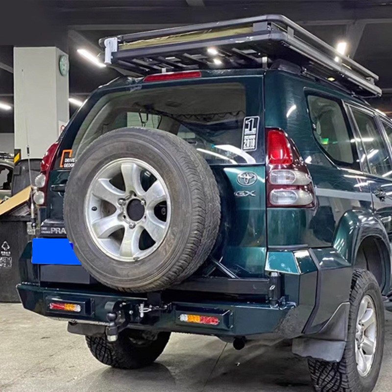 เหมาะสําหรับป้องกันการชนกัน Toyota FJ120 ดัดแปลงกันชนด้านหลัง FJ120 กันชนLC120 กันชนด้านหลังทนทาน