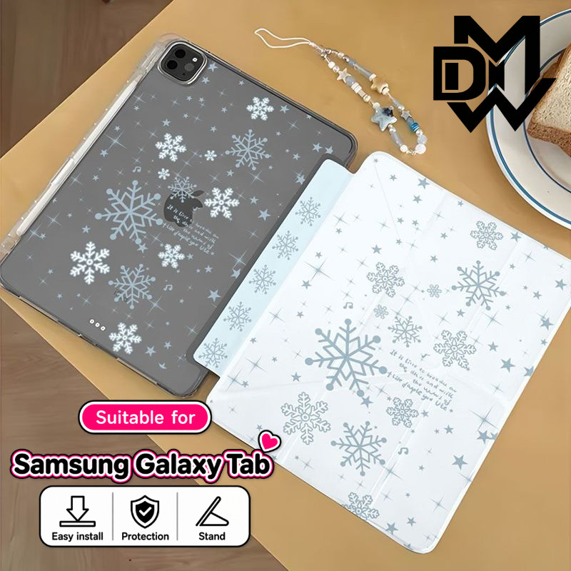 DMW เคส Galaxy Tab Samsung ฝาพับแม่เหล็ก ลายการ์ตูน ตั้งได้ กันกระแทก A8 A9 A11 S6 Lite S7 S8 S9 S10 S10+