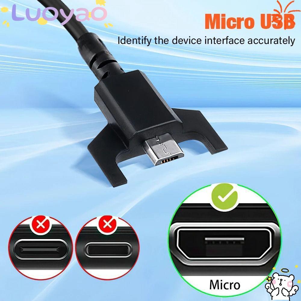 LUOYAO1 สายชาร์จเมาส์, 5V 1A Fast CHARGING เมาส์สายไฟ, USB A ถึง Micro Universal Charger Wire สําหรั
