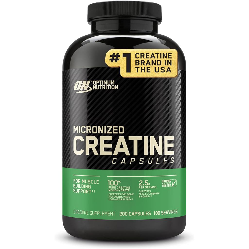 Optimum Nutrition Creatine 2500, 200 แคปซูล