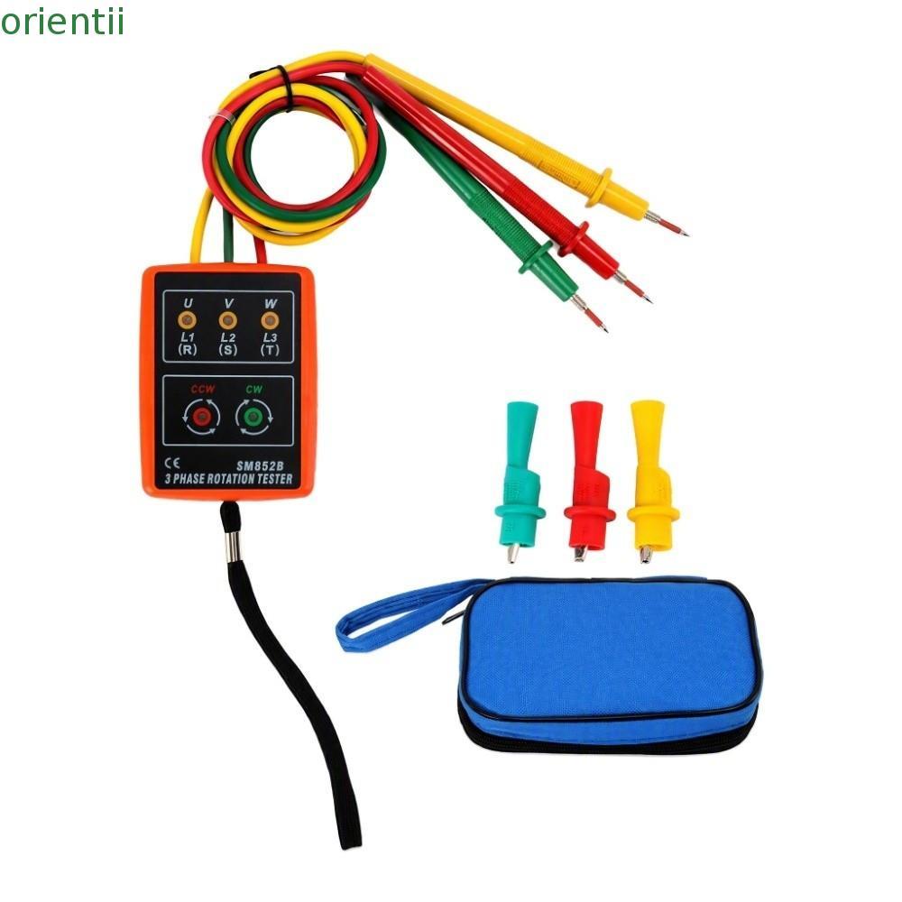 ORIENMY เครื่องทดสอบการหมุนเฟส, Buzzer LED ตัวบ่งชี้เฟสลําดับเมตร, Professional 20Hz-400Hz SM852B เค