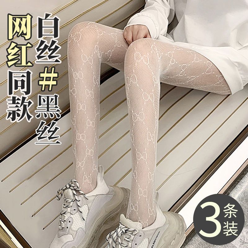 小G薄款网红丝袜Lolita* 镂空蕾丝网丝袜防勾丝打底连裤袜洛丽塔Sweet Lolita Lolita Pantyhose Lolita Socks French Palace Style