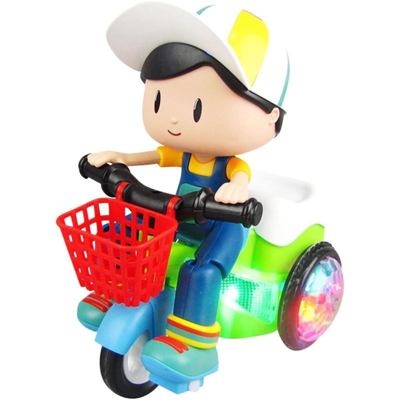 BESPORTBLE Stunt รถสามล้อของเล่นสําหรับชาย Creative อัจฉริยะ Trike พร้อม Multi-Function ขี่ยืน Spin 