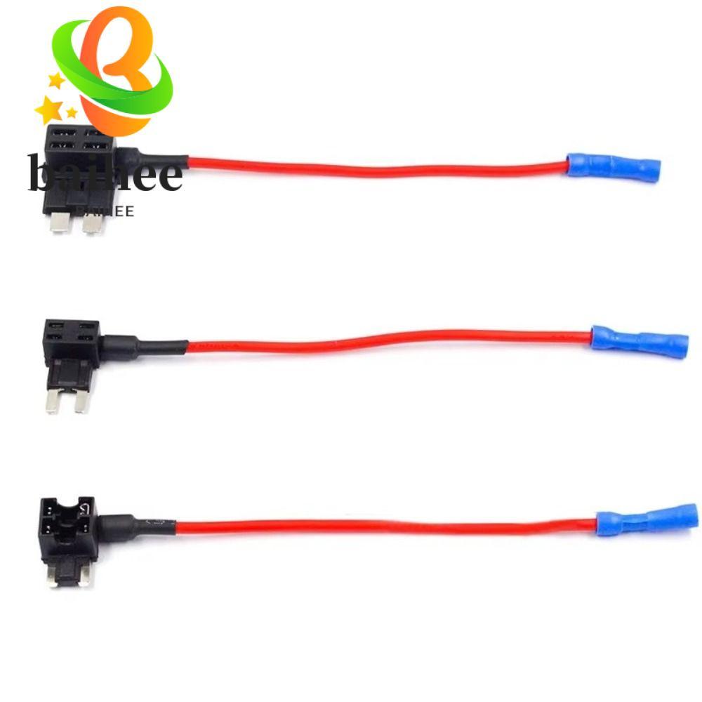 BAIHEE Car Fuse Holder Tap, Mini 12 V/24 V Fuse Tap Adapter, Standard Blade Fuse Tap Wire
