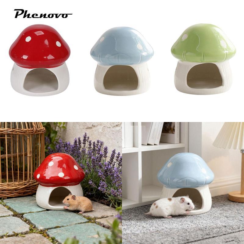 [chiwanji1jj] Hamster House Shelter Cave Cartoon House Feeding Station สําหรับสัตว์เลี้ยงขนาดเล็กสํา