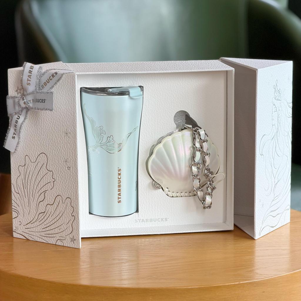 Starbucks Cup 2026 Undersea Fresh Simple Desktop STTOKE กล่องของขวัญถ้วยสแตนเลสเคลือบเซรามิก