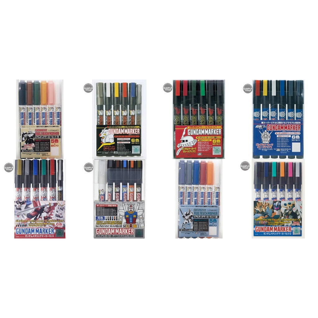 Mr. Gundam Marker Set , Real Touch Marker Set (สี)