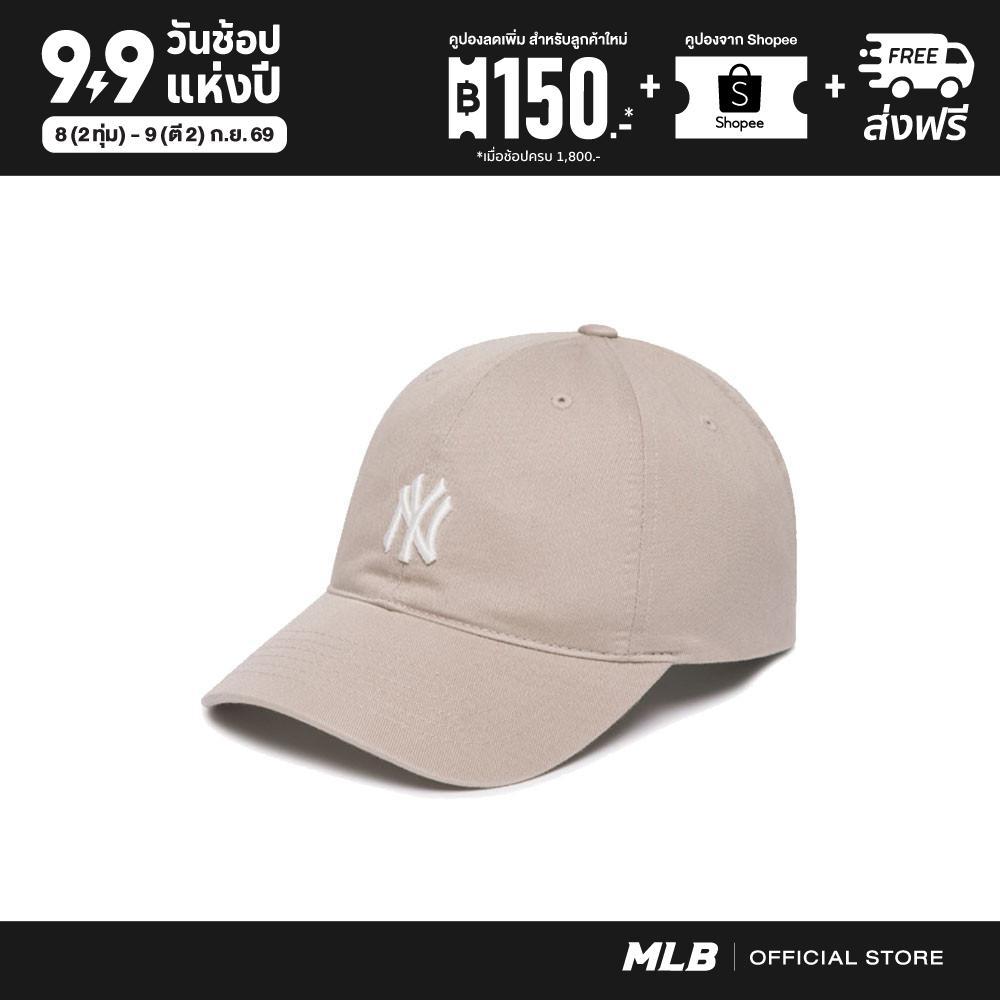 MLB หมวกแก๊ป  UNISEX CURVED CAP 3ACP7701N 50BGS NEW YORK YANKEES BEIGE
