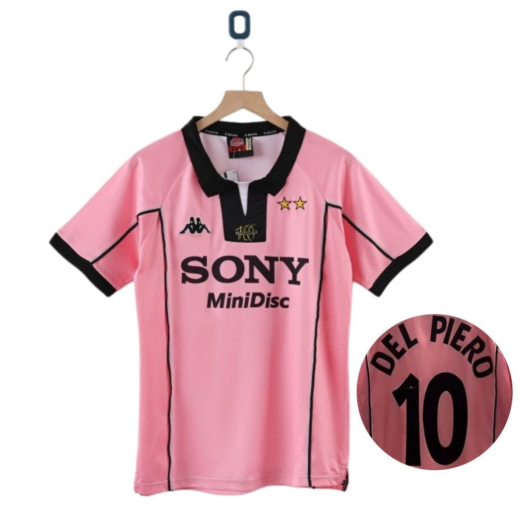 1997/98 Juventus Retro Edition เสื้อฟุตบอลแขนสั้นผู้ชาย 3rd  #10 เดล แพโร