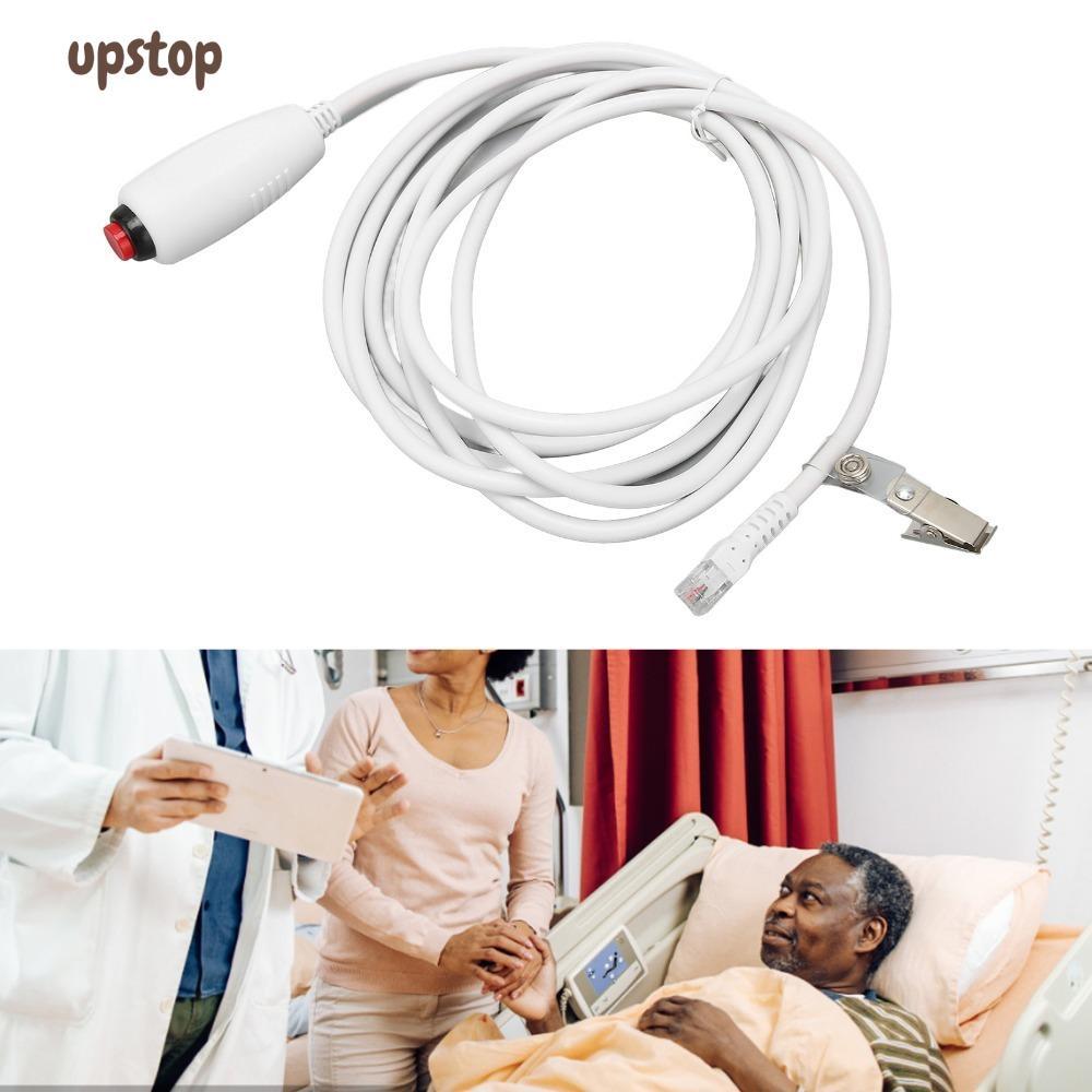 UPSTOTO สายเรียกพยาบาล,หัวคริสตัล 6P4C ปลั๊กทดแทนสายพยาบาล,สายปุ่มกดสากล 9.8ft ใช้โรงพยาบาล