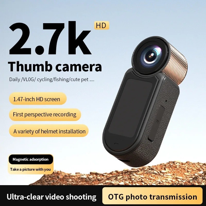 D03 2.7K HD CMOS Sensor Thumb Motion กล้องขี่กลางแจ้งเครื่องบันทึกการขับขี่รถจักรยานยนต์ไฟฟ้าพร้อม W