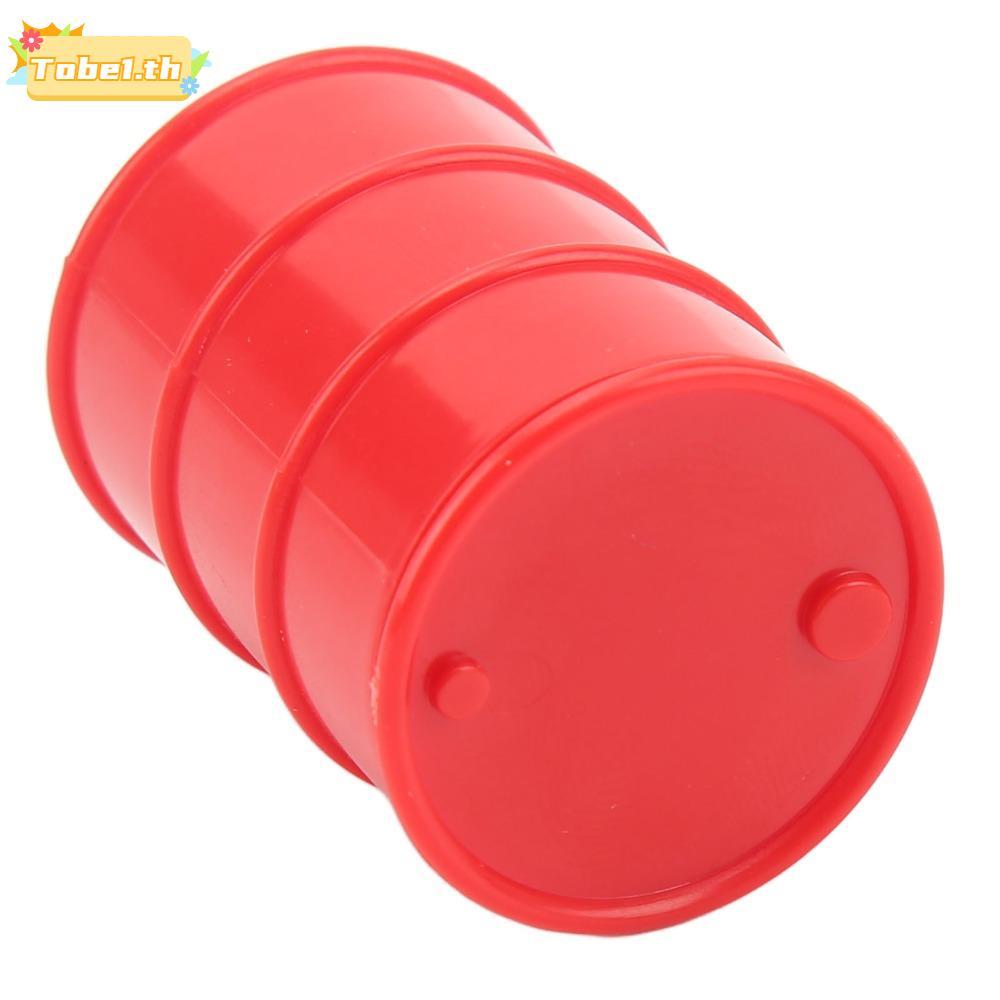 TOBE1 จําลองถัง,น้ําหนักเบา ABS Mini Oil Drum,ทนทาน 1/24 Scale RC ตกแต่งถังสําหรับ SCX24 RC รถสําหรั